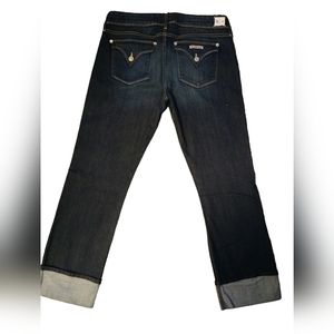 Hudson Crop Straight Leg Jeans w/Cuff